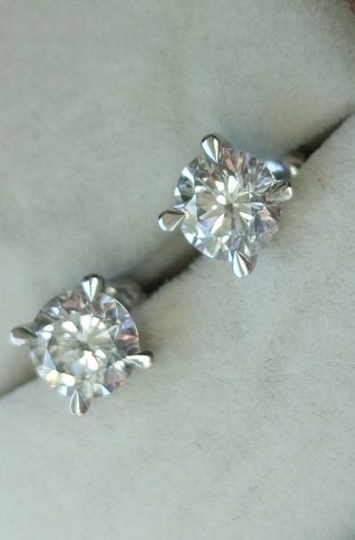 Diamond Stud Earrings image 4