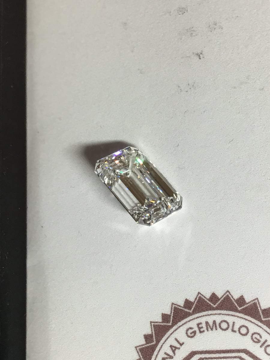 Emerald Cut Lab-Grown Diamond